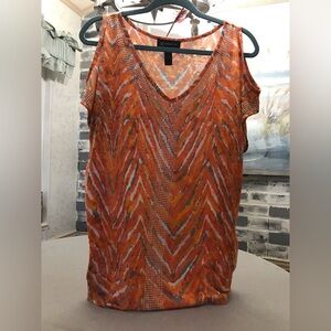 INC International Concepts Studded cold shoulder Top